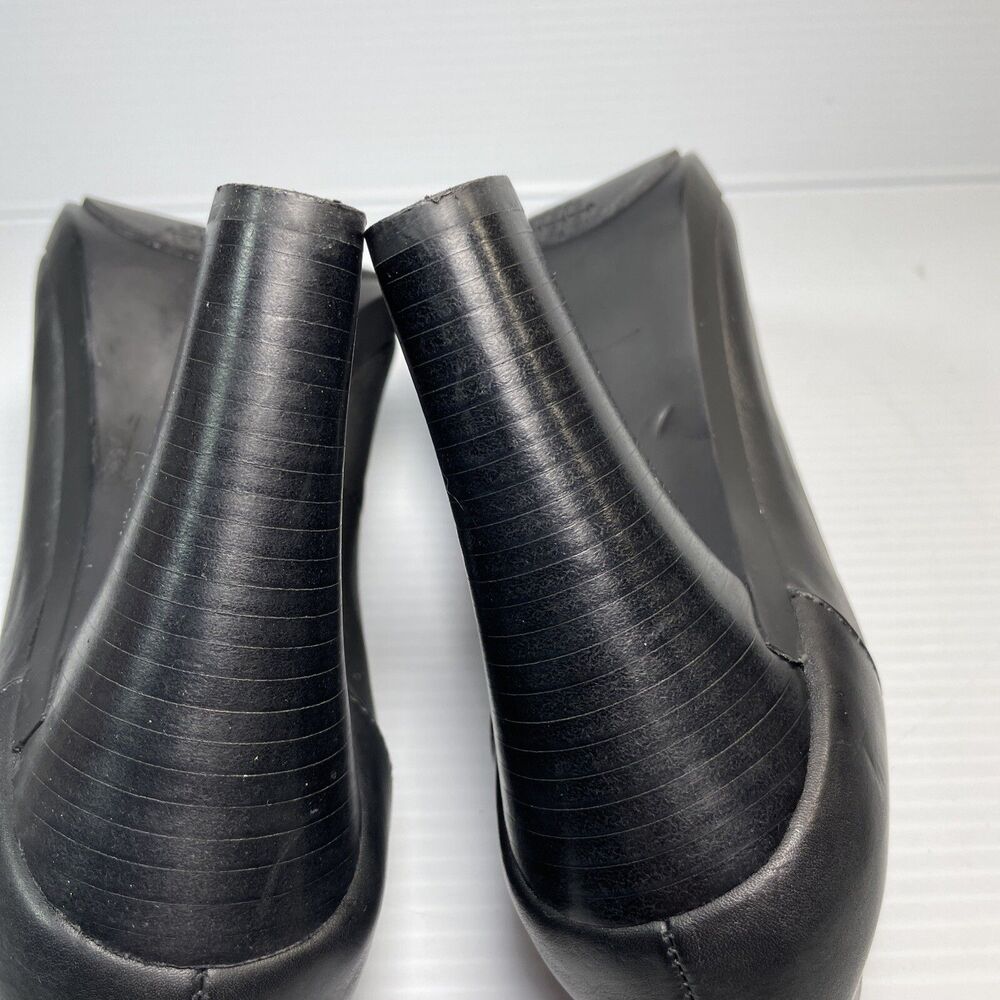NEW Womens TSUBO black & gray leather & suede pump shoes sz 7.5 M - Picture 8 of 11